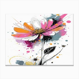 Abstract Flower 3 Canvas Print