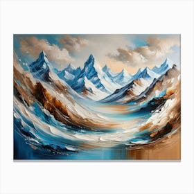 Mountains And Clouds Canvas Print