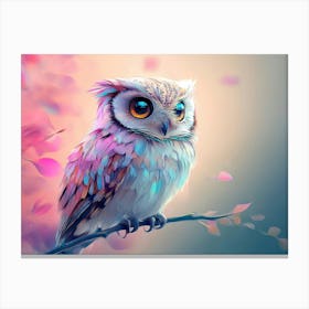 Owl Painting 4 Canvas Print