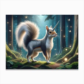 Squirrelicorn Squirrel-Unicorn Fantasy Canvas Print