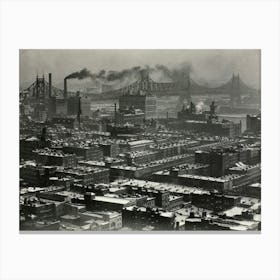 From Room 3003 – The Shelton, New York, Looking Northeast (1927), Alfred Stieglitz Canvas Print