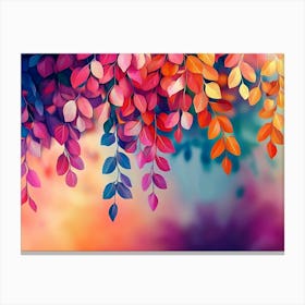 Colorful Leaves 4 Canvas Print