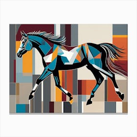 Modern Horse Art, 108 Canvas Print