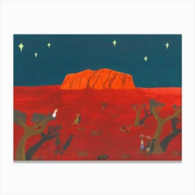 Evening At Uluru Canvas Print