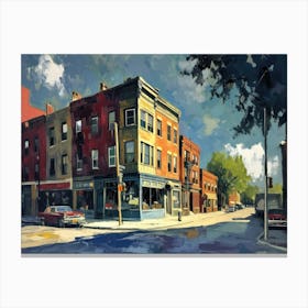 Contemporary Artwork Inspired By Edward Hopper 8 Canvas Print
