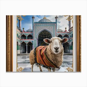 Sheep In A Mosque Canvas Print