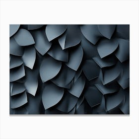 3d Effect Dark Color Canvas Print