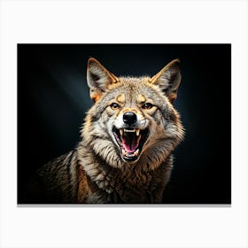 Wolf Profile Canvas Print
