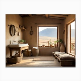 Desert Bathroom Canvas Print