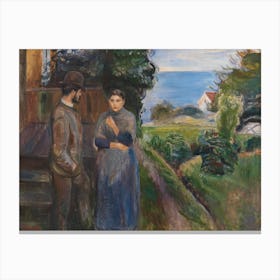 Evening Passion, Edvard Munch Canvas Print