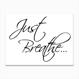 Just Breathe Canvas Print