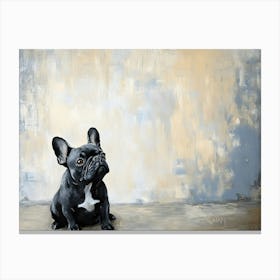 Minimal Frenchie 9 Canvas Print