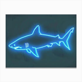 Neon Blacktip Reef Shark 1 Canvas Print