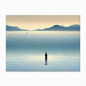 In The Water Canvas Print