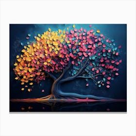 Tree In the Night Canvas Print