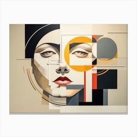 Abstract Illustration Of A Woman And The Cosmos 79 Canvas Print