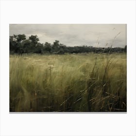 Rustic Country Field Painting Canvas Print