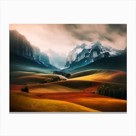 Landscapes Mountains Canvas Print