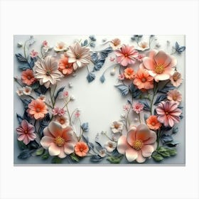 Floral Wall Art 4 Canvas Print