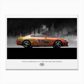 Toyota Supra Canvas Print