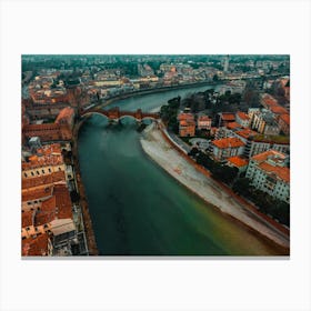 Castelvecchio Bridge Print, Verona Italy Canvas Print