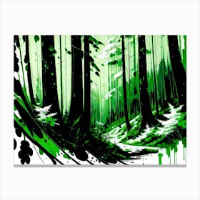 Green Forest 1 Canvas Print