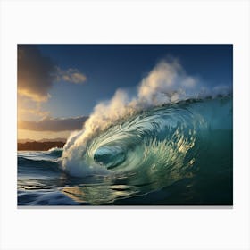 Ocean Waves Crashing 1 Canvas Print