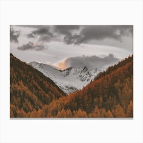 Autumn Mountain Range Canvas Print