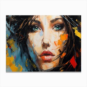 Woman'S Face 4 Canvas Print