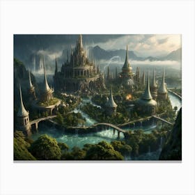 Fantasy City 22 Canvas Print