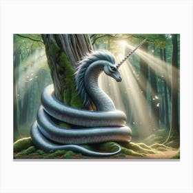 Unicorn Serpent Canvas Print