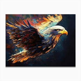 3d Eagle Abstract Canvas Print