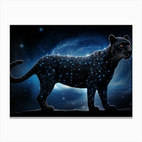 Black Jaguar Canvas Print