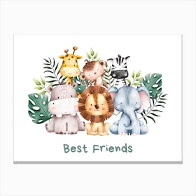 Best Friends Kids and Nursery Canvas Print