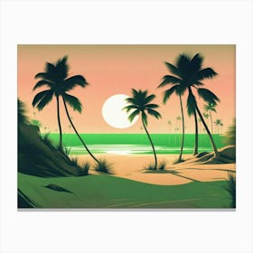 Vector Landscape V2 4 Canvas Print