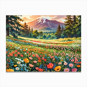 Flowering Meadow Canvas Print