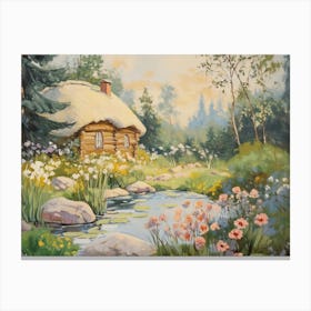 Fairy Tale Cottage In The Woods Canvas Print