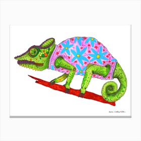 Chameleon In A Jumper Canvas Print