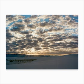 White Sands New Mexico Sunrise IV on Film Canvas Print