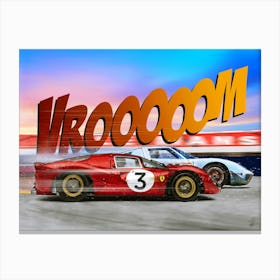 Ford Gt40 vs Ferrari 330 Canvas Print