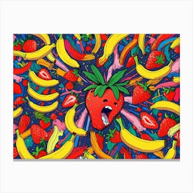 Strawberry Bananas Canvas Print