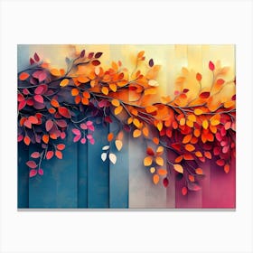 Autumn Leaves Wallpaper Canvas Print