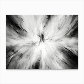 Enlightenment Abstract Black And White 7 Canvas Print