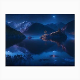 Night In The Mountains Canvas Print