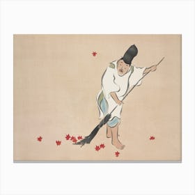 Raking From Momoyogusa –Flowers Of A Hundred Generations (1909), Kamisaka Sekka Canvas Print