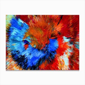 Acrylic Extruded Painting 48 Canvas Print