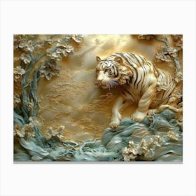 Tiger In The Forest 1 Canvas Print