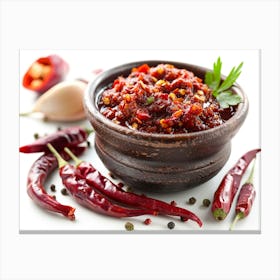 Chili Sauce In A Bowl Canvas Print