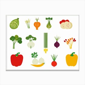 A Cornucopia Abundant With Seasonal Vegetables Like Radishes Beans Tomatoes And Broccoli Placed A 2 1 Canvas Print