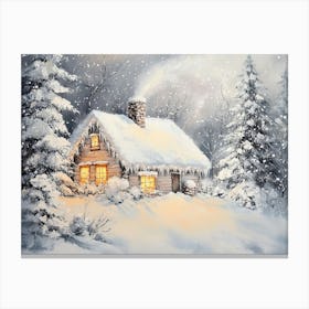 Winter Landscape Scene Canvas Print